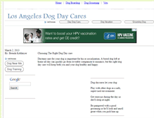 Tablet Screenshot of losangelesdogdaycares.com